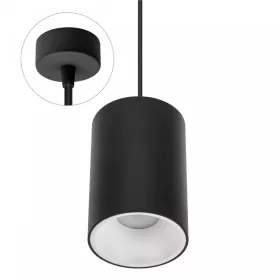 CHLOE ELEMENTO GU10 SUSPENDED LAMP Fekete ROUND BASE