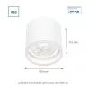 CHLOE AR111 GU10 IP65 round white