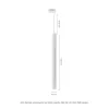 CHLOE SLIM GU11/MR11 SUSPENDED FOR TRACK 3F 250V IP20 40X500+1M WIRE, WHITE, ADJUSTABLE BEAM ANGLE