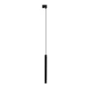 CHLOE SLIM GU11/MR11 SUSPENDED FOR TRACK 3F 250V IP20 40X500+1M WIRE, BLACK, ADJUSTABLE BEAM ANGLE