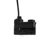 CHLOE SLIM GU11/MR11 SUSPENDED FOR TRACK 3F 250V IP20 40X500+1M WIRE, BLACK, ADJUSTABLE BEAM ANGLE