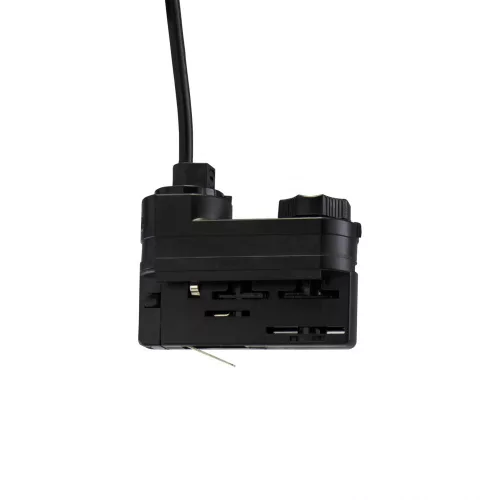 CHLOE SLIM GU11/MR11 SUSPENDED FOR TRACK 3F 250V IP20 40X500+1M WIRE, BLACK, ADJUSTABLE BEAM ANGLE