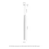 CHLOE SLIM GU11/MR11 SUSPENDED BASE 250V IP20 40X500+1M WIRE, WHITE,  ADJUSTABLE BEAM ANGLE