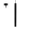 CHLOE SLIM GU11/MR11 SUSPENDED BASE 250V IP20 40X500+1M WIRE, BLACK, ADJUSTABLE BEAM ANGLE