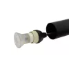 CHLOE SLIM GU11/MR11 SUSPENDED BASE 250V IP20 40X500+1M WIRE, BLACK, ADJUSTABLE BEAM ANGLE
