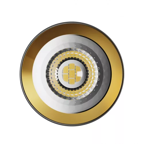 CHLOE VARIOSA GU10 SURFACE MOUNTED GU10 230V IP20 55x100MM BLACK / GOLD ROUND