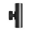 SQUALLA VARIOSA TUBO 2XGU10 SCONCE 230V IP20 55X160X90MM BLACK ROUND