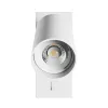 SQUALLA VARIOSA SWITCH GU10 SCONCE 230V IP20 55x100MM WHITE ROUND