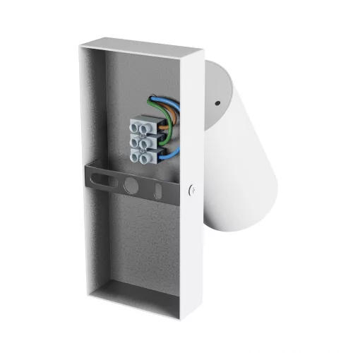 SQUALLA VARIOSA SWITCH GU10 SCONCE 230V IP20 55x100MM WHITE ROUND