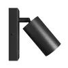 SQUALLA VARIOSA SWITCH GU10 SCONCE 230V IP20 55x100MM BLACK ROUND