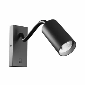   SQUALLA VARIOSA FLEXI SWITCH GU10 SCONCE 230V IP20 55x100x410MM BLACK ROUND