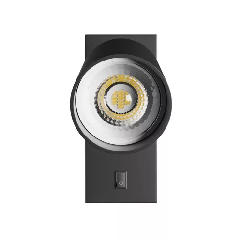 SQUALLA VARIOSA FLEXI SWITCH GU10 SCONCE 230V IP20 55x100x410MM BLACK ROUND