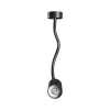 VARIOSA FLEXI GU10 BASE 230V IP20 55x100x410MM BLACK ROUND