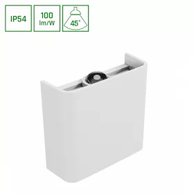   LUNARIX SCONCE 2W CCT 230V IP54 Ra90 110x100x40mm WHITE, up/down light
