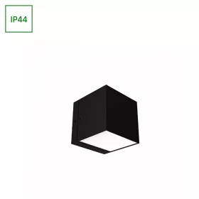 TORRE SQUARE GU10 230V IP44 80X90X101MM BLACK FACADE LAMP