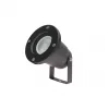 FLORI GU10 ALU 250V IP65 98X150MM BLACK SPIKE ADJUSTABLE