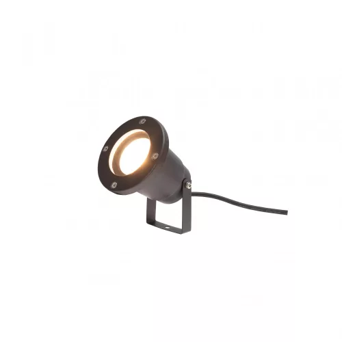 FLORI GU10 ALU 250V IP65 98X150MM BLACK SPIKE ADJUSTABLE