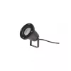 FLORI GU10 ALU 250V IP65 98X150MM BLACK SPIKE ADJUSTABLE