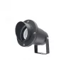 FLORI GU10 ALU ANGLE 250V IP65 98X185MM BLACK SPIKE ADJUSTABLE