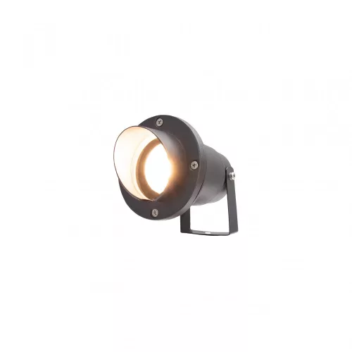 FLORI GU10 ALU ANGLE 250V IP65 98X185MM BLACK SPIKE ADJUSTABLE