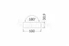 TOPMET sarokidom VARIO30-05 180° 