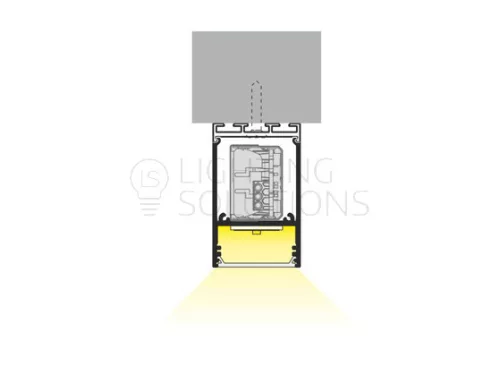 TOPMET LED-profil COMBO30-01 ACDE-9 2000 mm eloxált fekete