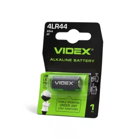 Alkaline battery VIDEX 4LR44/A544 1pc BLISTER