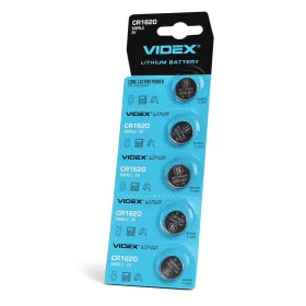 Lithium battery VIDEX CR1620 5pcs BLISTER CARD