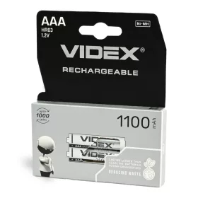 Ni-MH Rechargeable battery VIDEX HR03 1100mAh 2pcs BLISTER