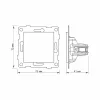 Blind cover black graphite VIDEX BINERA