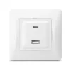 Socket USB-A + USB-C PD20W white VIDEX BINERA