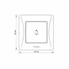 Bell button black graphite VIDEX BINERA