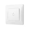 Bell button white VIDEX BINERA