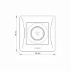 Dimmer 600W black graphite VIDEX BINERA