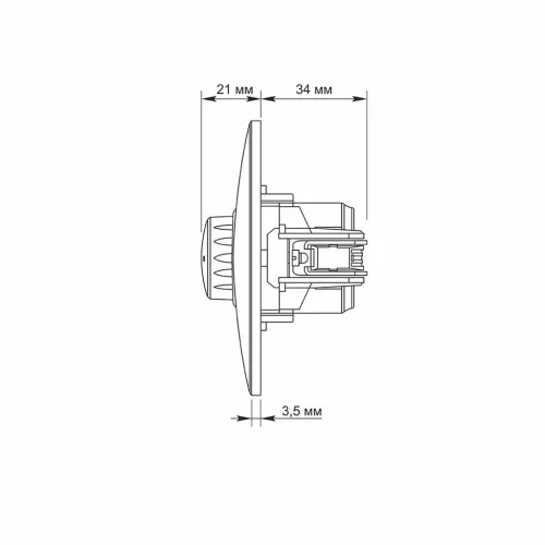 Dimmer 600W black graphite VIDEX BINERA