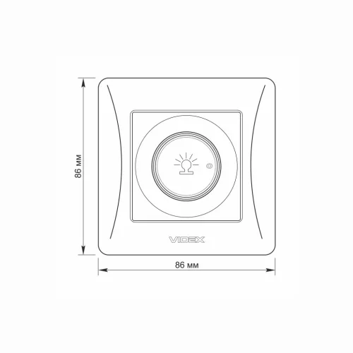 Dimmer 600W white VIDEX BINERA