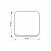 Surface-mounted switch 1 gang 1 way IP20 white VIDEX BINERA