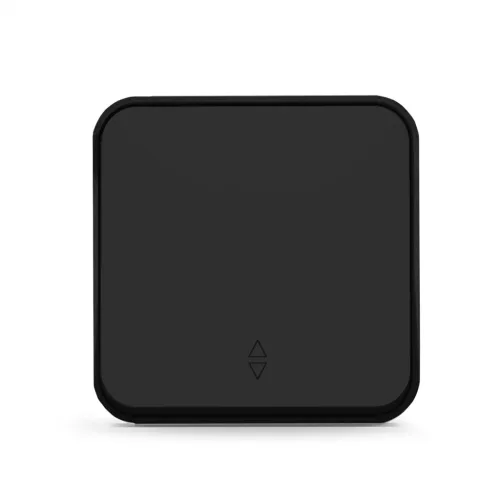 Surface-mounted switch 1 gang pass IP20 mate black VIDEX BINERA