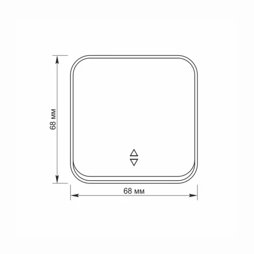 Surface-mounted switch 1 gang pass IP20 mate black VIDEX BINERA