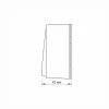 Surface-mounted switch 1 gang pass IP20 mate black VIDEX BINERA