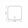 Surface-mounted switch 1 gang pass IP20 white VIDEX BINERA