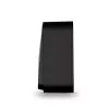 Surface-mounted switch 2 gang 1 way IP20 mate black VIDEX BINERA