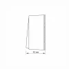 Surface-mounted switch 2 gang 1 way IP20 mate black VIDEX BINERA