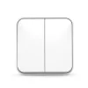 Surface-mounted switch 2 gang 1 way IP20 white VIDEX BINERA