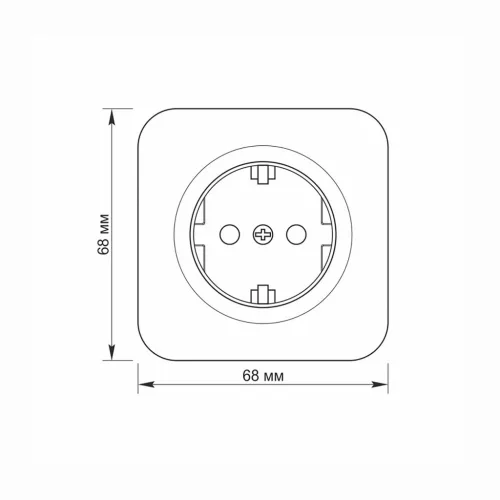 Surface-mounted single Schuko socket IP20 mate black VIDEX BINERA