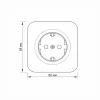 Surface-mounted single Schuko socket IP20 white VIDEX BINERA