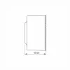 Surface-mounted single Schuko socket IP20 white VIDEX BINERA