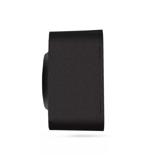 Surface-mounted double Schuko socket IP20 mate black VIDEX BINERA