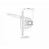 Single schuko socket with cover white VIDEX BINERA