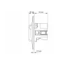 Single schuko socket with USB-A+USB-C black graphite VIDEX BINERA